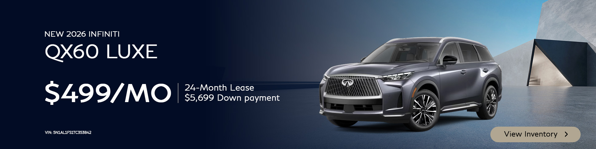 2026 INFINITI QX60 LUXE