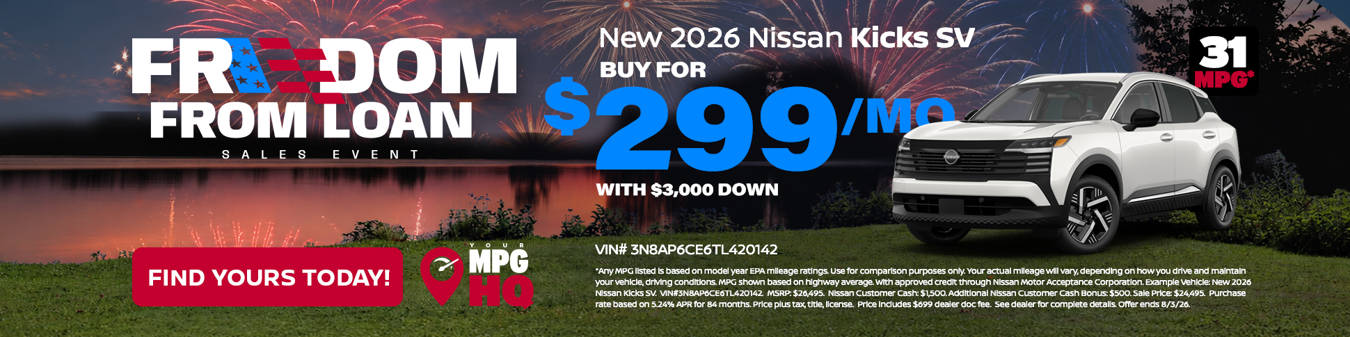 New 2026 Nissan Kicks