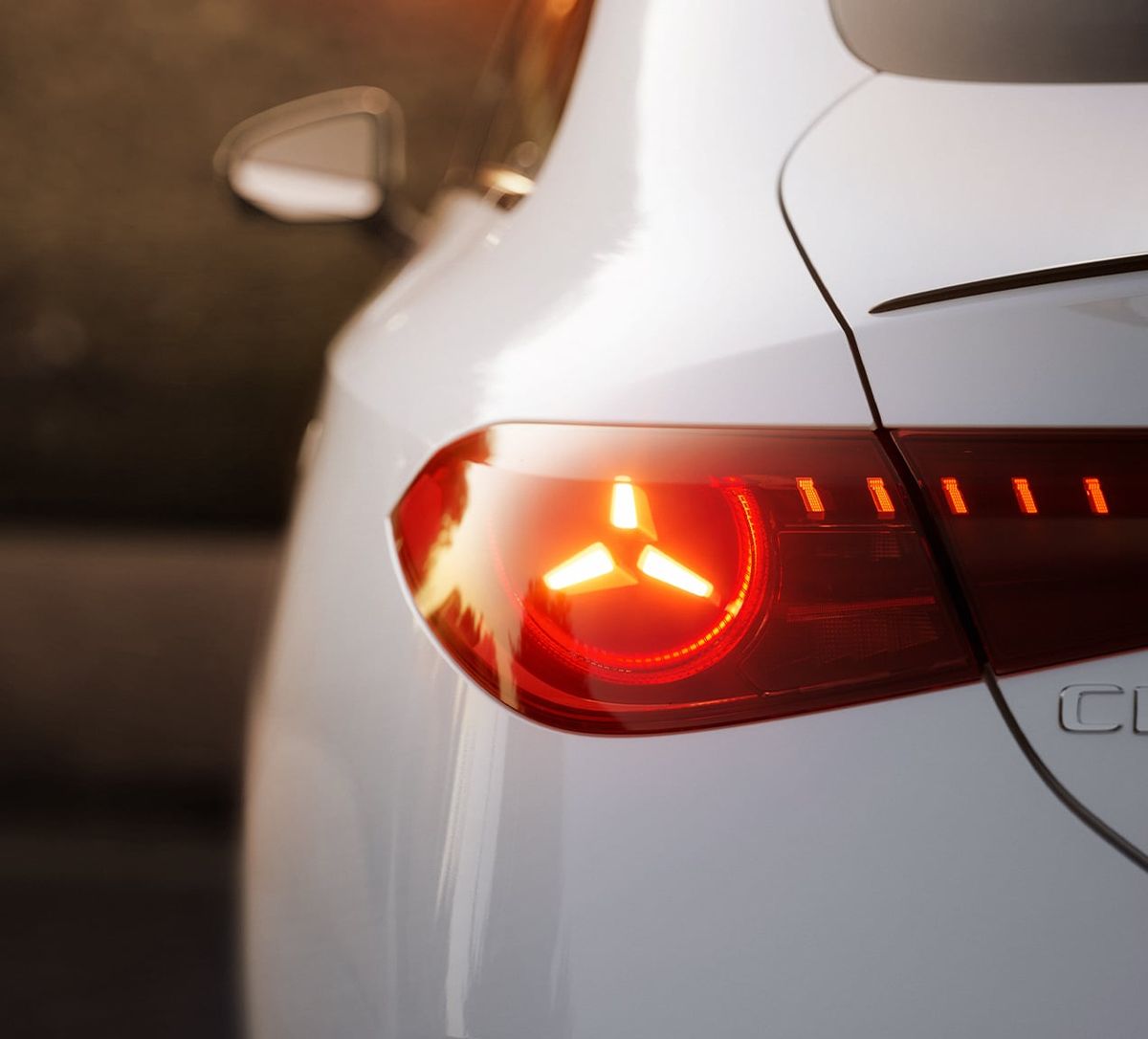 2026 Mercedes-Benz CLA 250+ exterior detail, rear light signature
