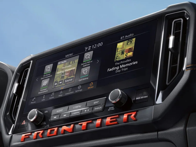 2026 Nissan Frontier touch-screen display