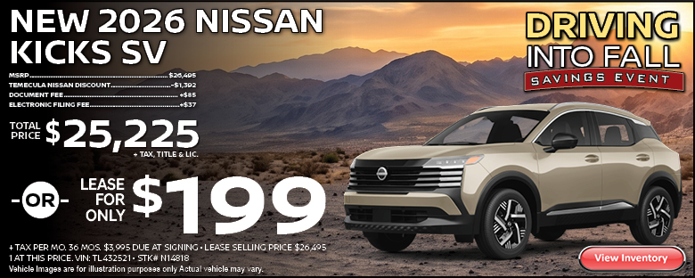 New 2026 Nissan Kicks SV