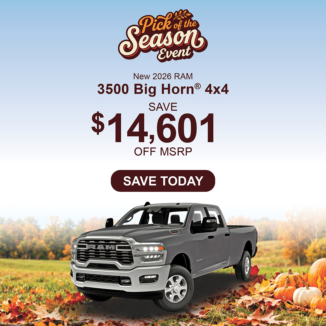 New 2026 Ram 3500 Big Horn 4x4