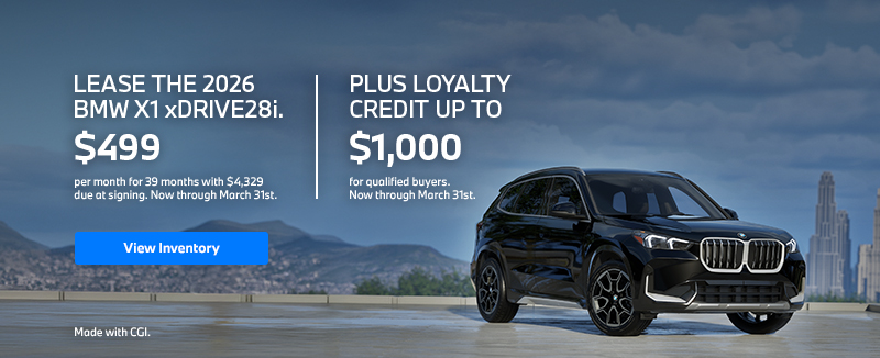 Finance The 2026 BMW X1 xDrive28i. 0.9% APR