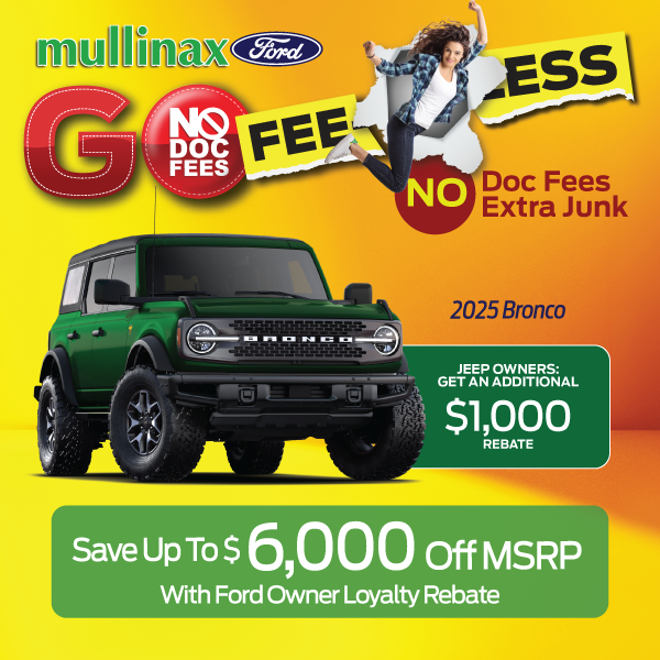 2025 Bronco: Save up to $6,000 off MSRP