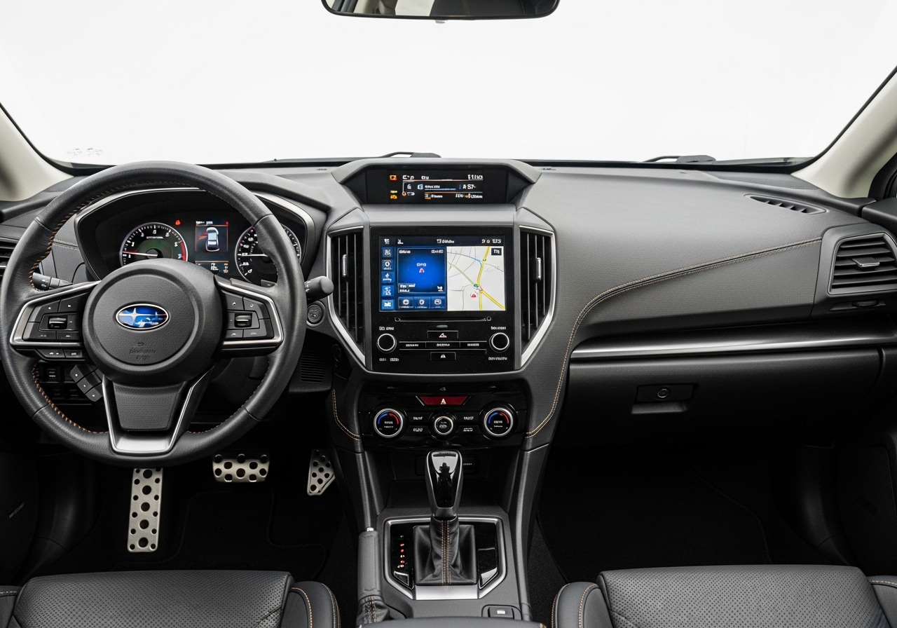 2026 Subaru Crosstrek driving on a scenic mountain road