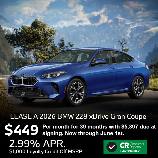 Lease a 2026 BMW 228 xDrive Gran Coupe