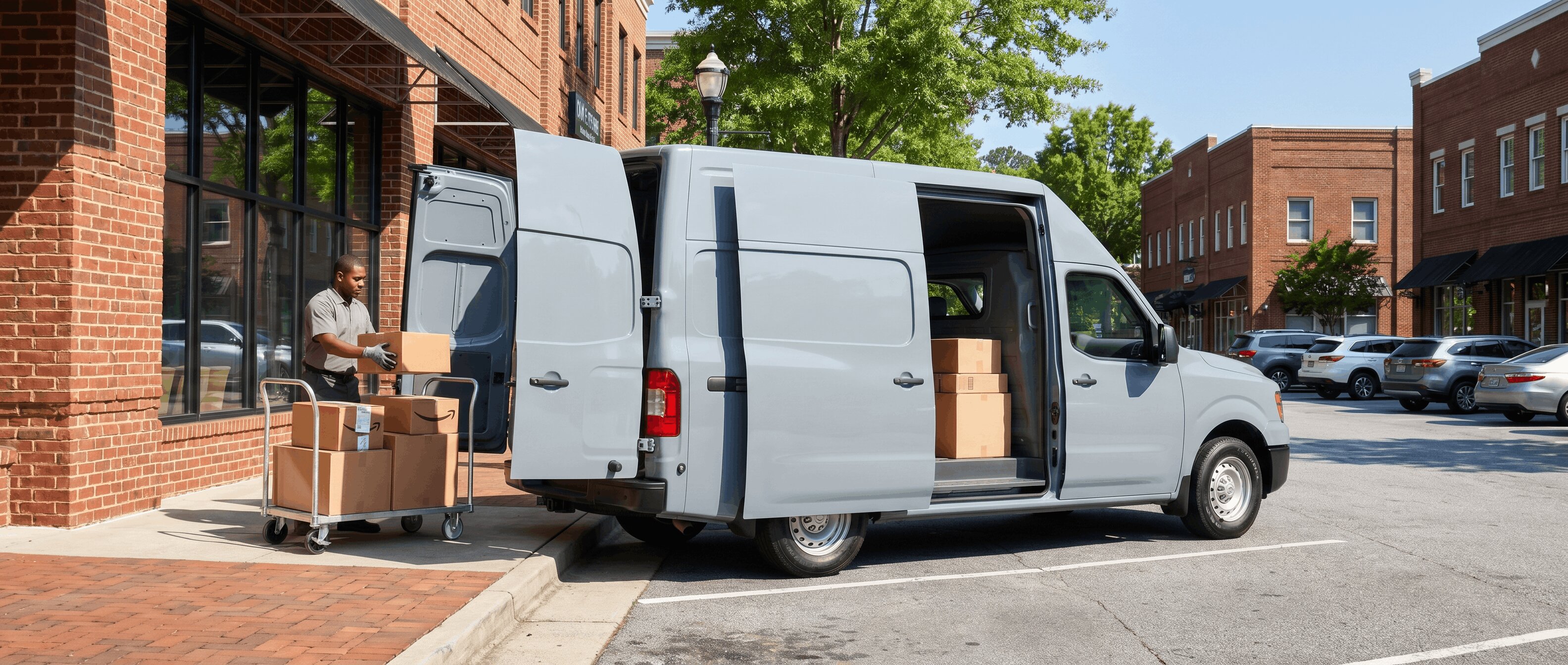 Nissan delivery vehicle for small business use in Roswell, GA