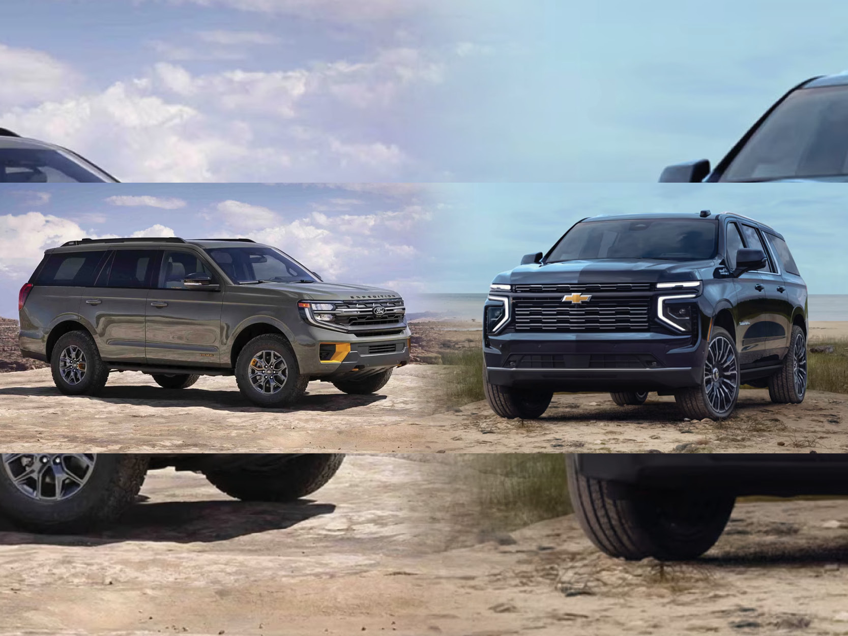 2025 Ford Expedition vs 2025 Chevy Suburban