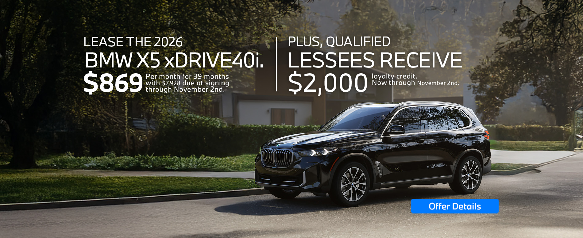 Lease the BMW X5 in Newton NJ