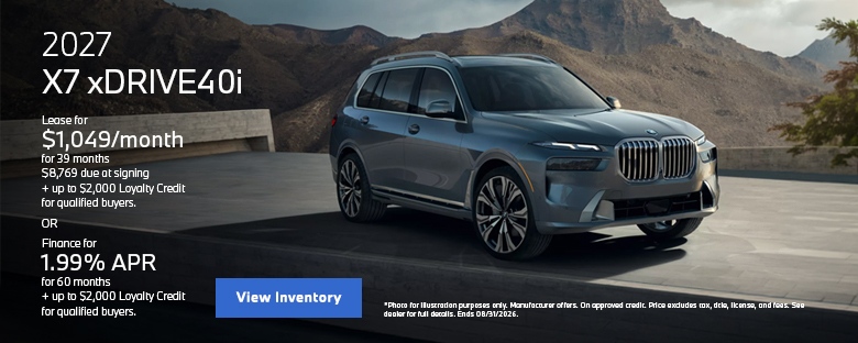2027 BMW X7 xDRIVE40i Offer