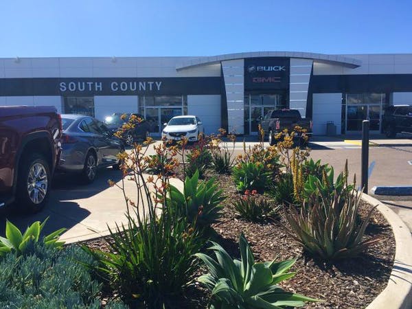 front of dealership near LA