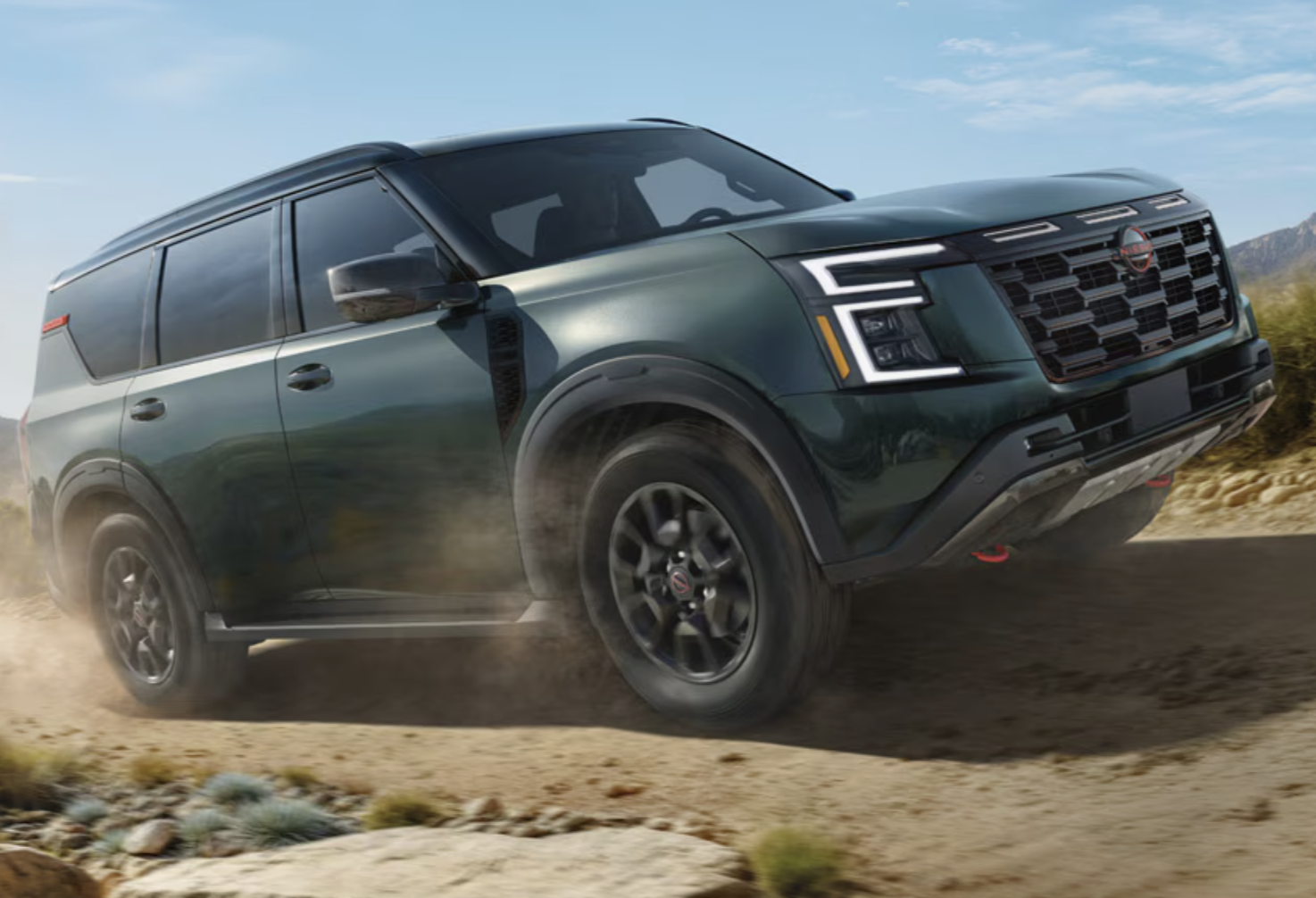 Green Nissan Armada