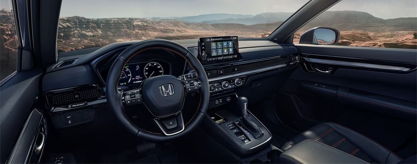 Black interior and dash in 2024 Honda CR-V