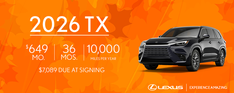 Lexus TX Offer