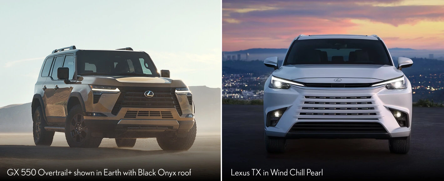 Lexus TX vs. GX Size: Exterior
