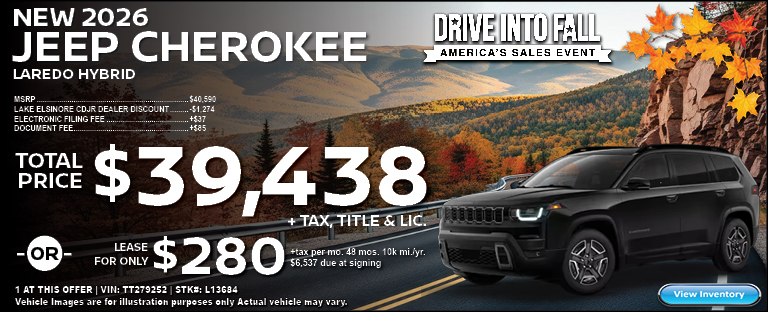 new 2026 Jeep Cherokee Laredo Hybrid