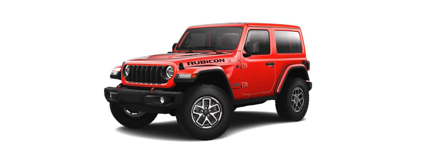 The Jeep Wrangler Rubicon X trim.