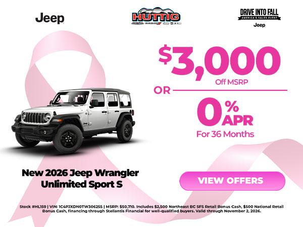 2026 Jeep Wrangler Unlimited Sport S