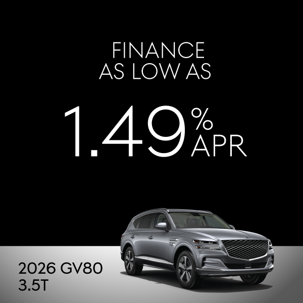 2026 GV80 3.5T: Finance as low as 1.49%