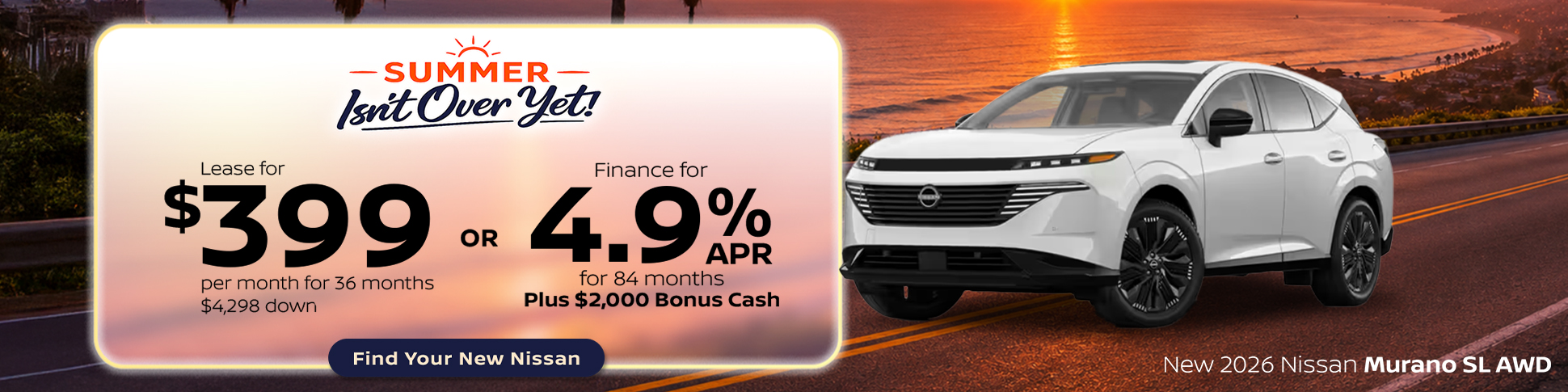 New 2026 Nissan Murano SL AWD