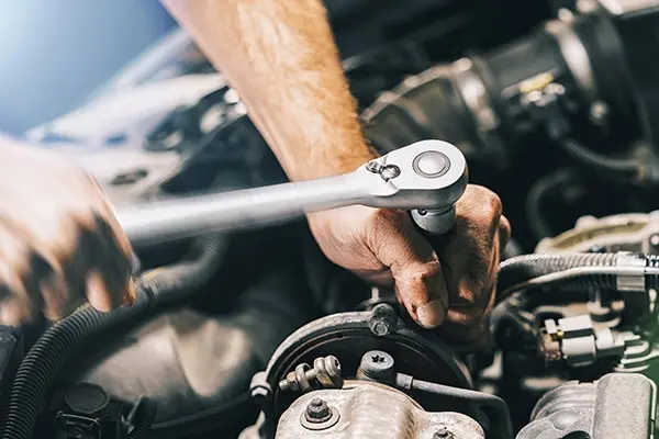 Mechanic working