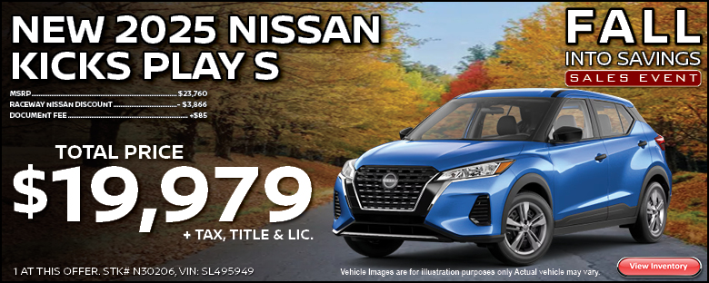 New 2025 Nissan Kicks Purchase Offer