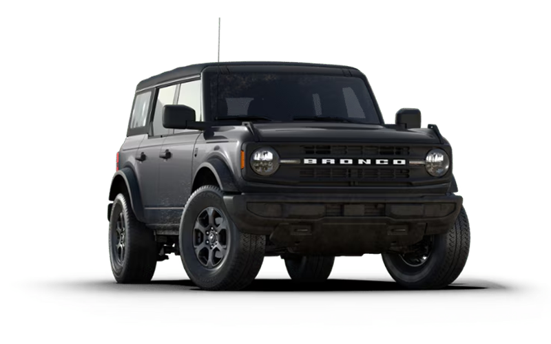 image of grey 4-door ford bronco black diamond