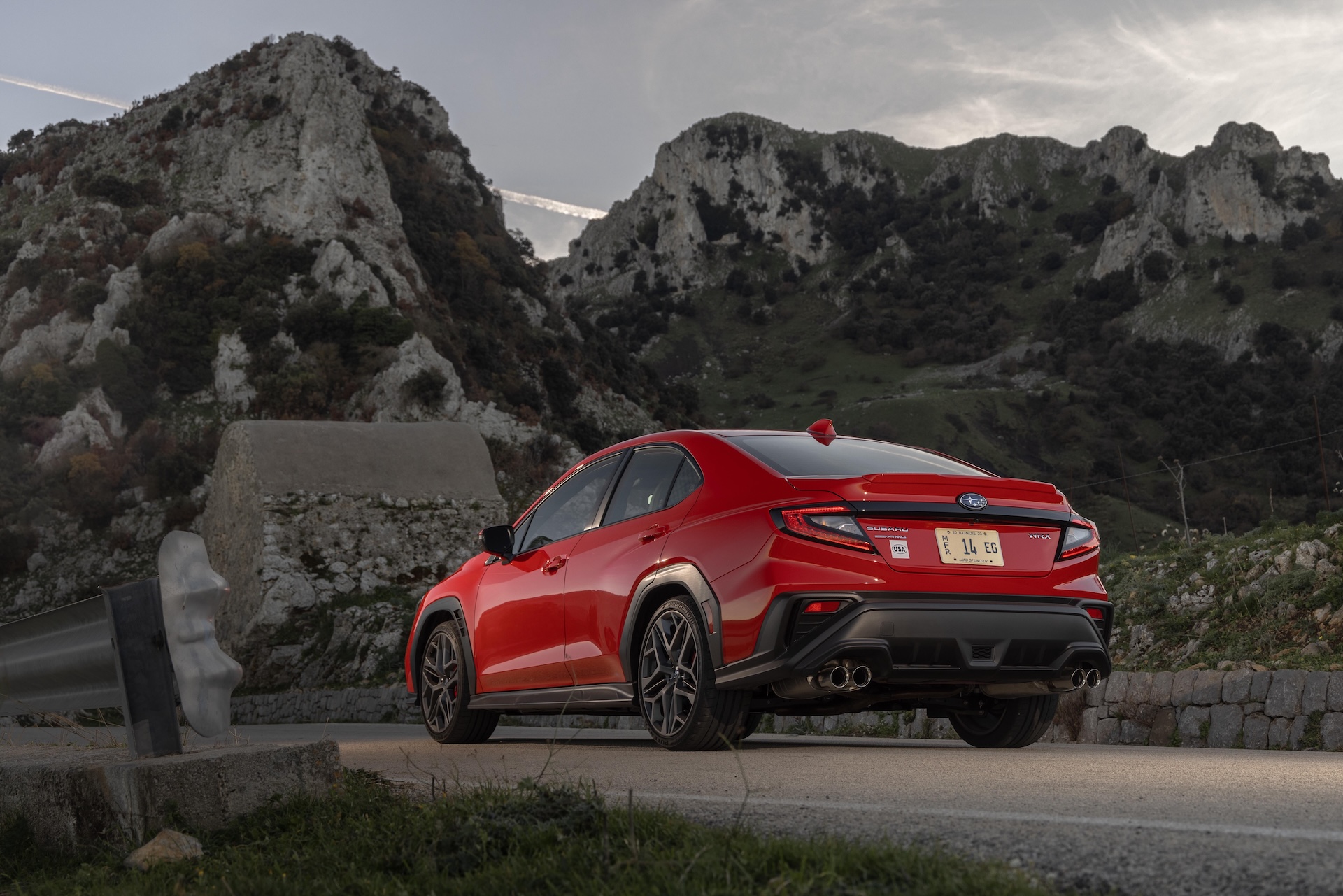 Rear View of the 2026 Subaru WRX