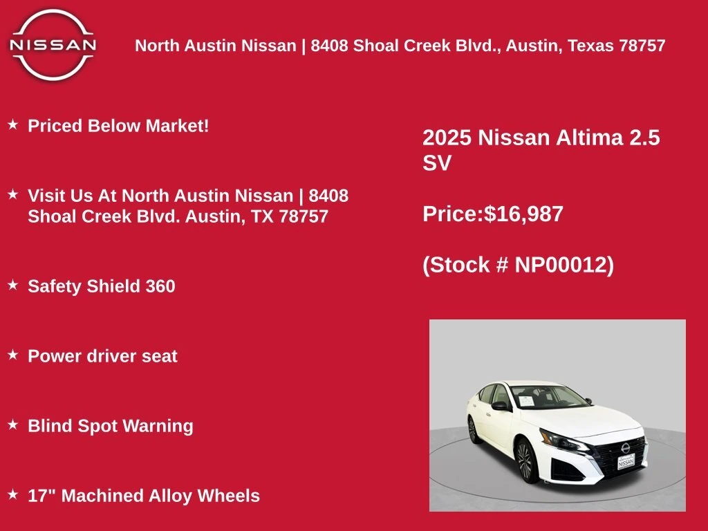 2025 Nissan Altima SV - Photo 11