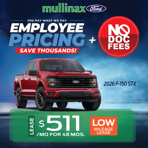 2026 F-150 STX: Lease $511/mo for 48 Mos.