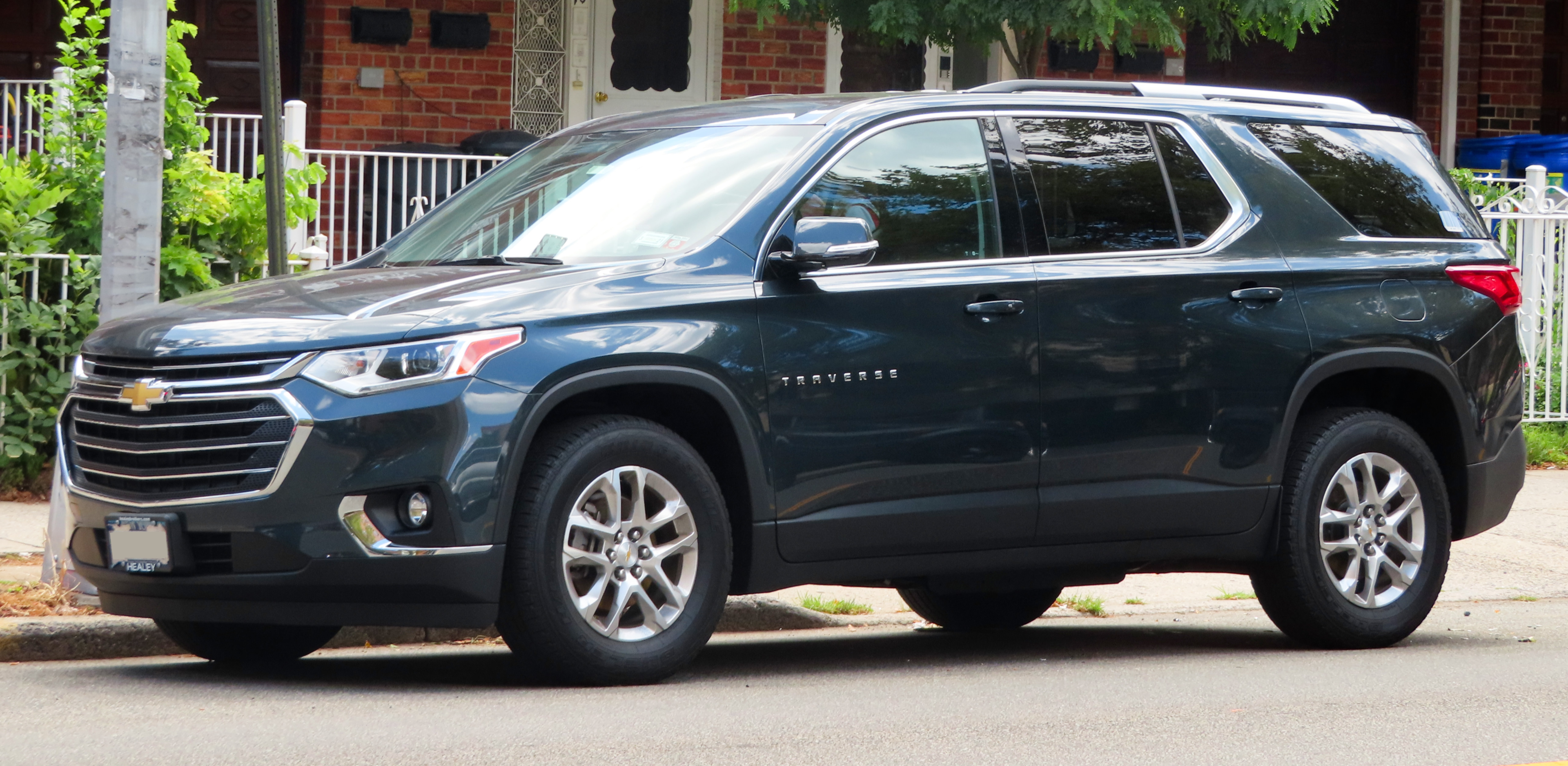 Blue Chevy Traverse