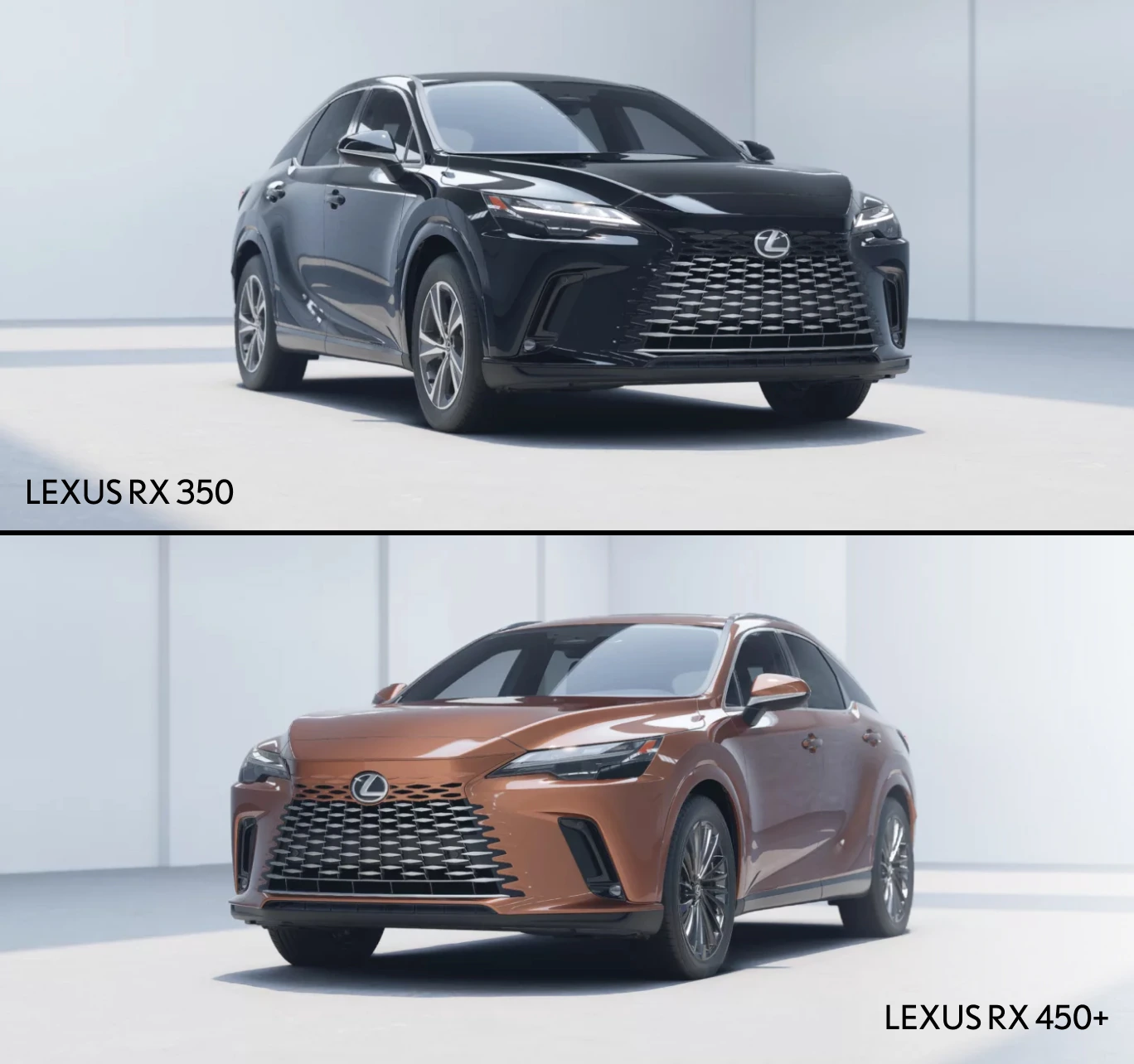 Lexus RX 350 vs. RX 450h+ Specs, Engines & Performance
