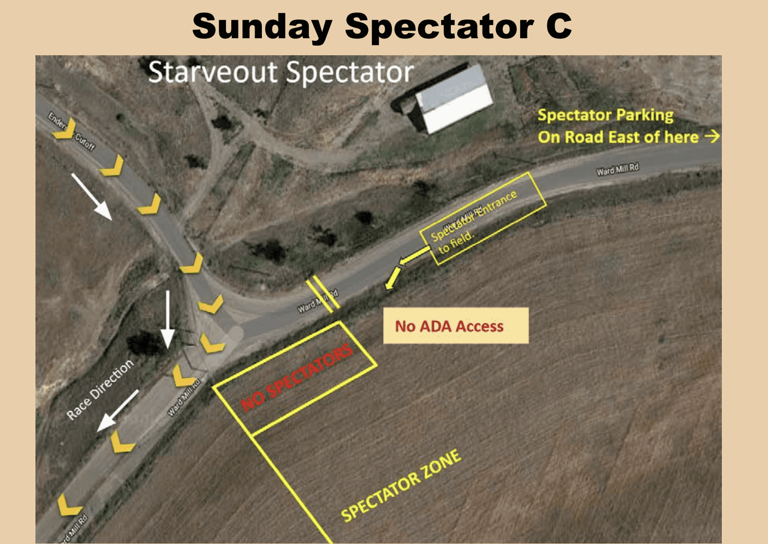 Aerial map of Sunday Spectator C at Starveout