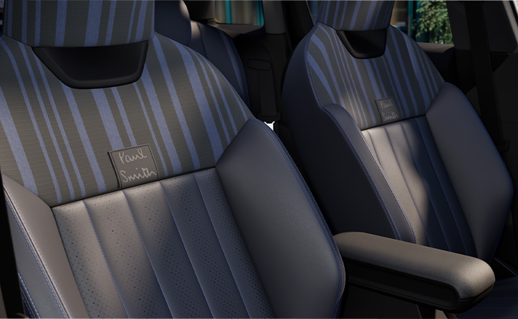 Exclusive Nightshade Blue upholster seats 