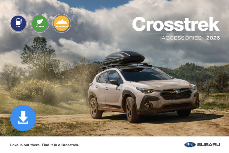 2026 Crosstrek Accessories Brochure cover image