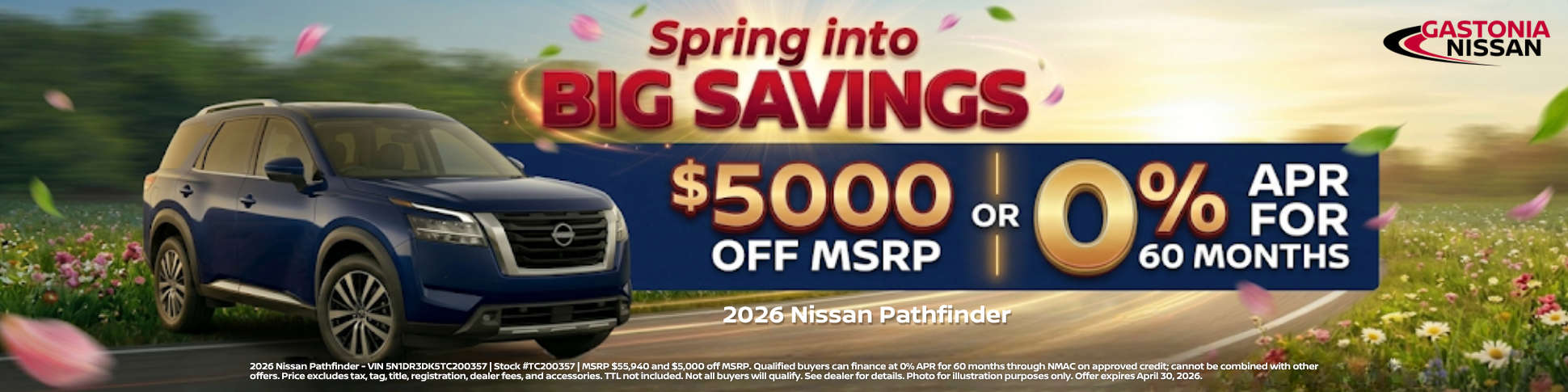 Gastonia Nissan April Incentives