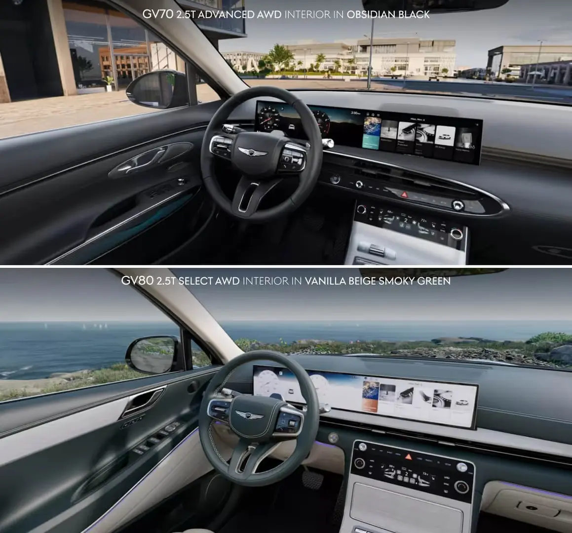 Genesis GV70 vs. Genesis GV80 Interiors & Features