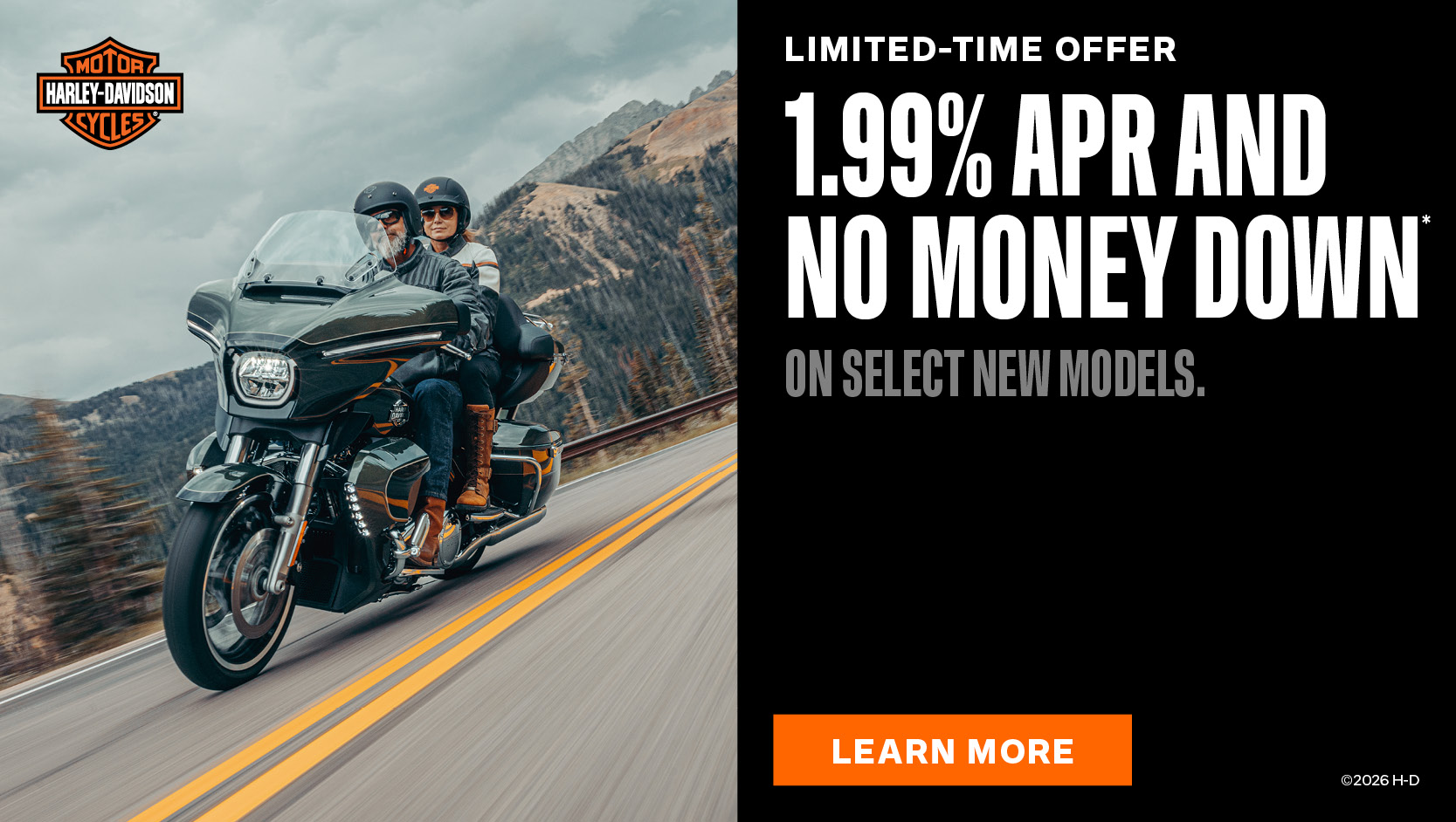 Limited-Time Offer 1.99% APR & No Money Down