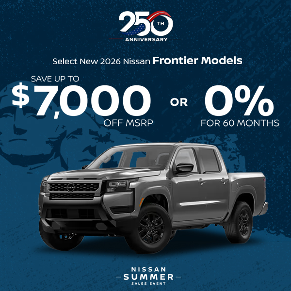 Select New 2026 Nissan Frontier Models