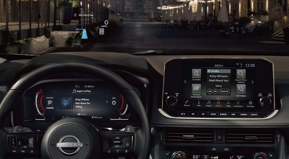 Interior of a 2023 Nissan Rogue 
