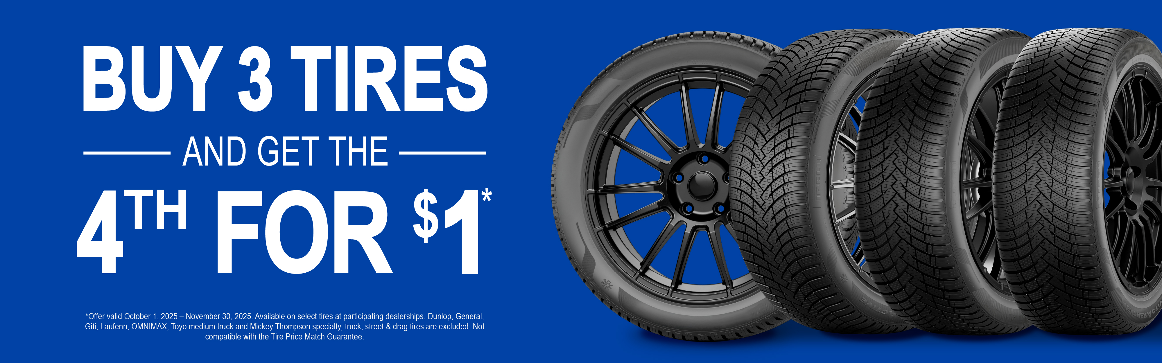 Buy 3 Tires Special