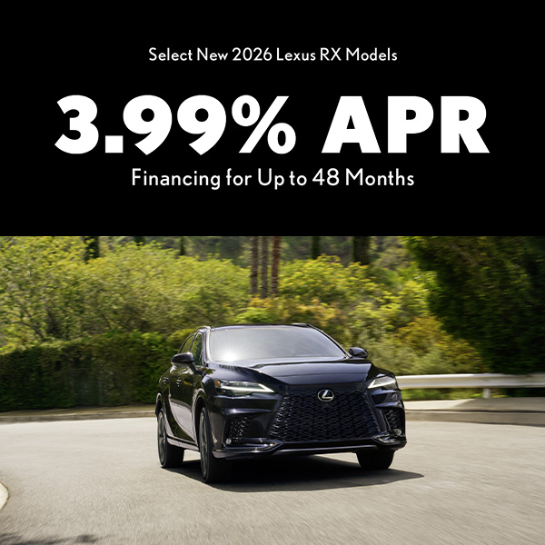 Select New 2026 Lexus RX Models