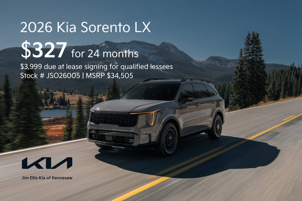 2026 Kia Sorento Lease Offer