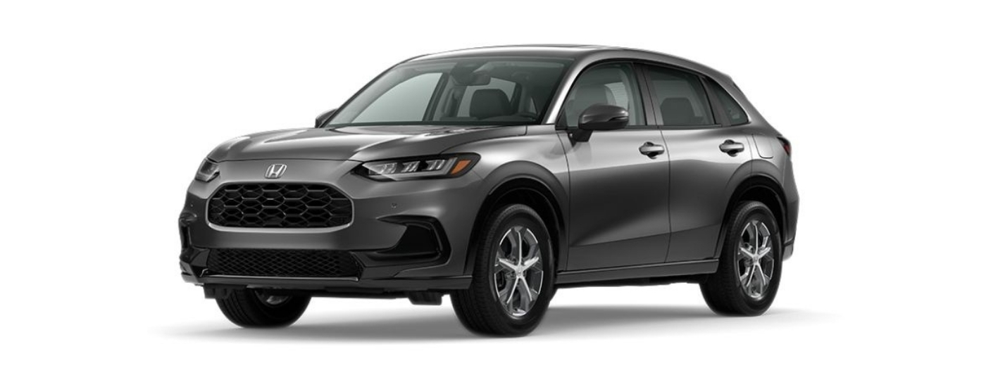 A grey 2023 Honda HR-V EX-L is angled left.