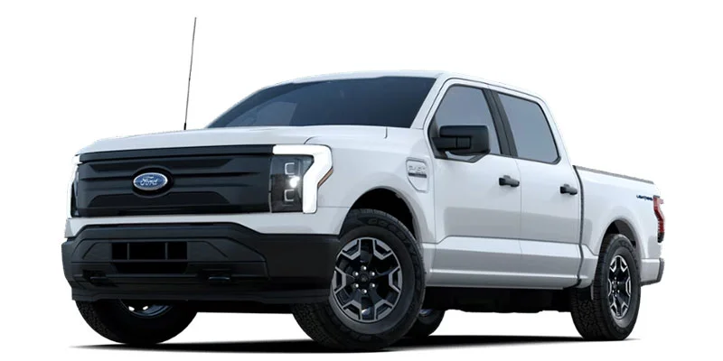 image of white ford f-1250 lightning