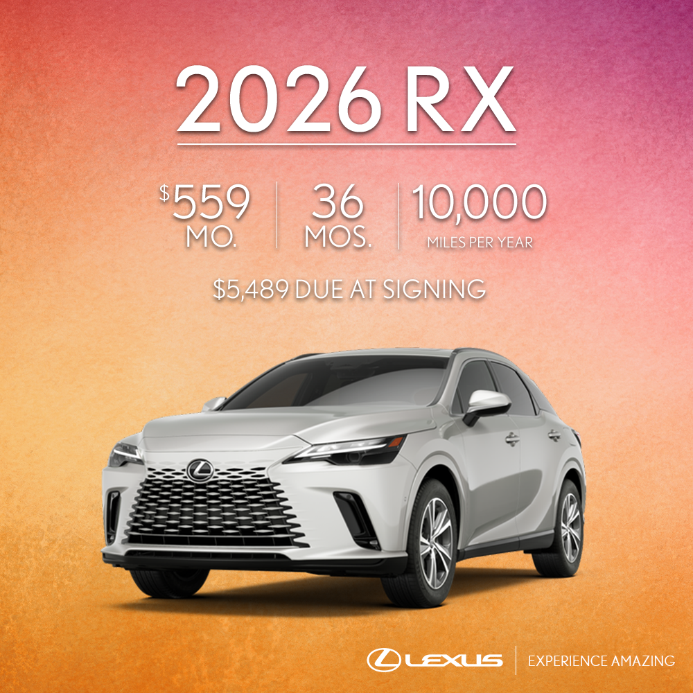 Select New 2026 Lexus RX Models