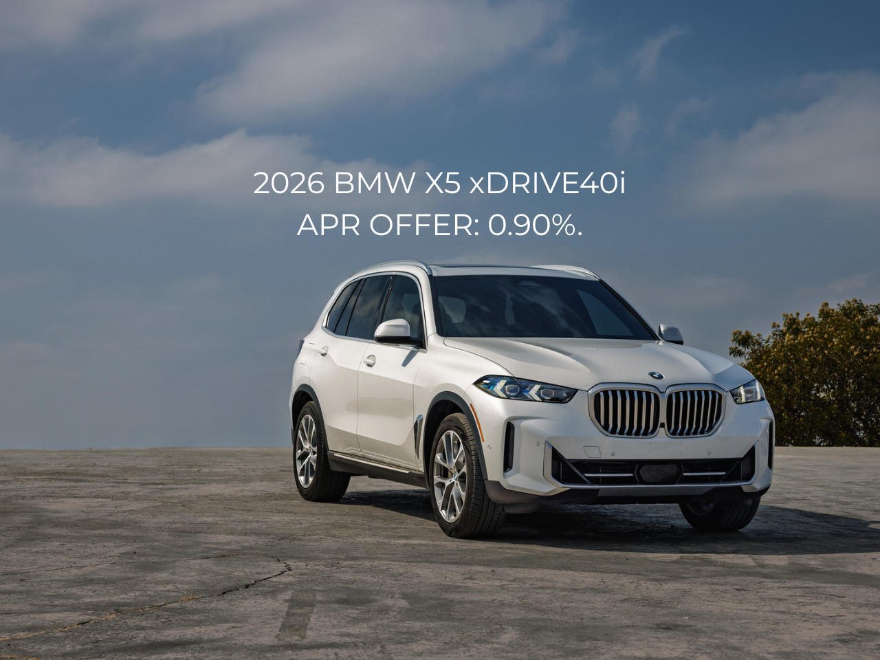 2026 BMW X5 APR Offer: 0.90%
