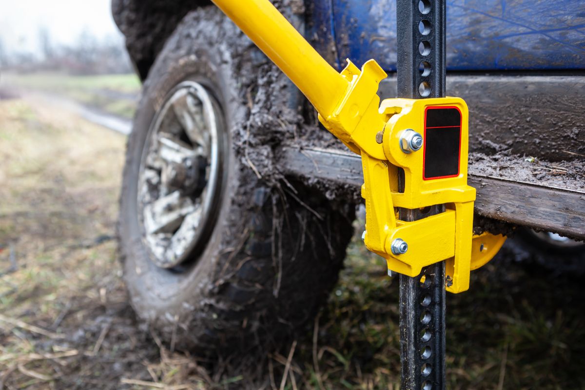 Hi-Lift Jack in Use