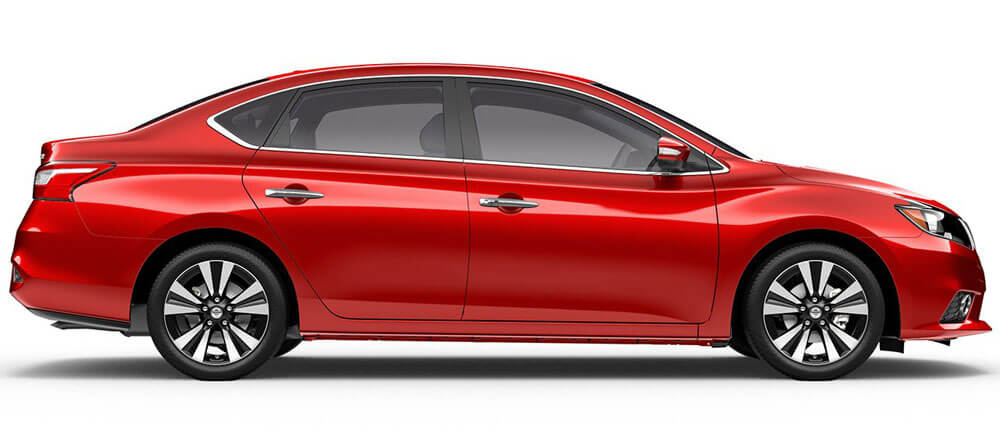 2017 Nissan Sentra sedan in Red Alert