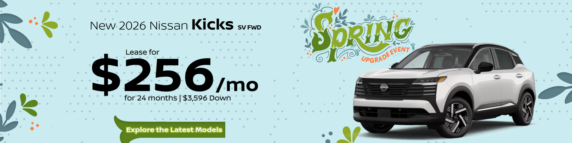 New 2026 Nissan Kicks SV at Greensboro Nissan